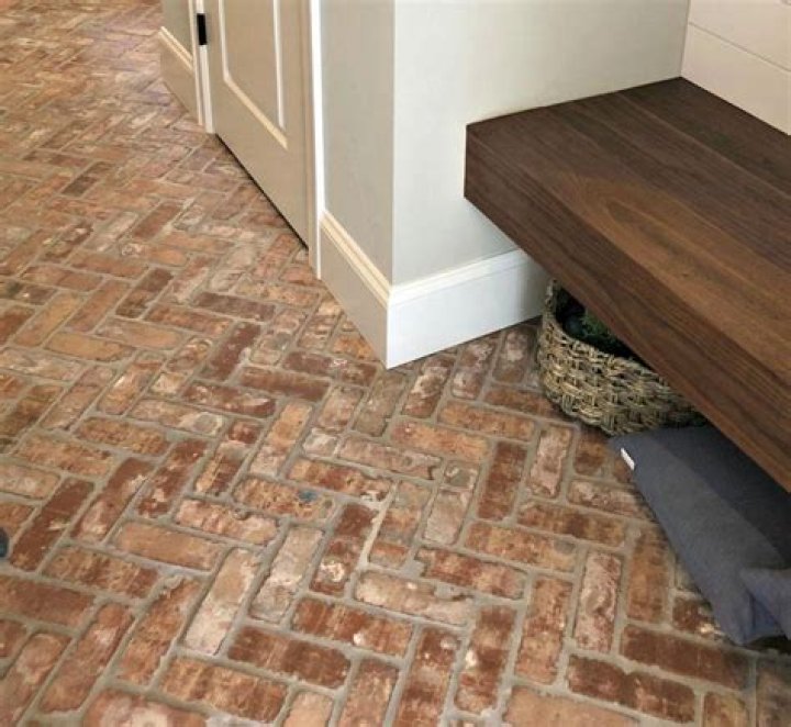 split brick flooring