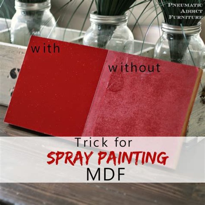 spray painting mdf