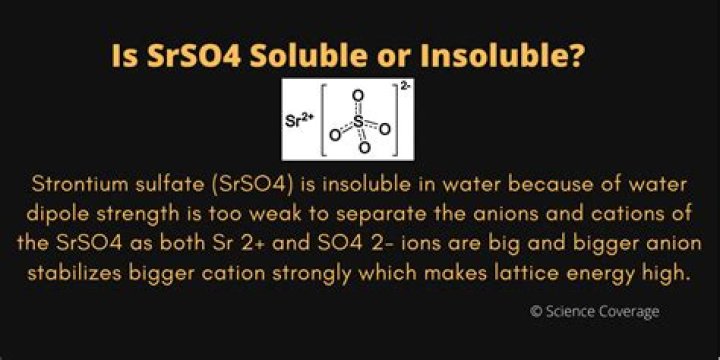 srso4 soluble or insoluble