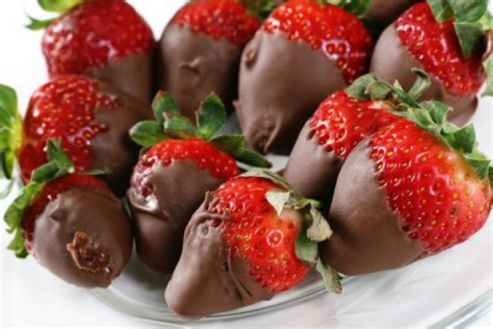 strawberries and roses