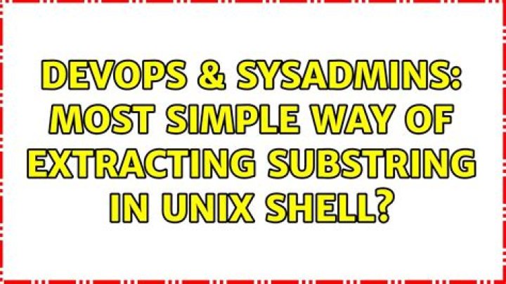 substring in unix