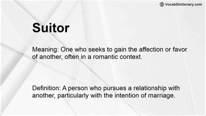 suitor meaning