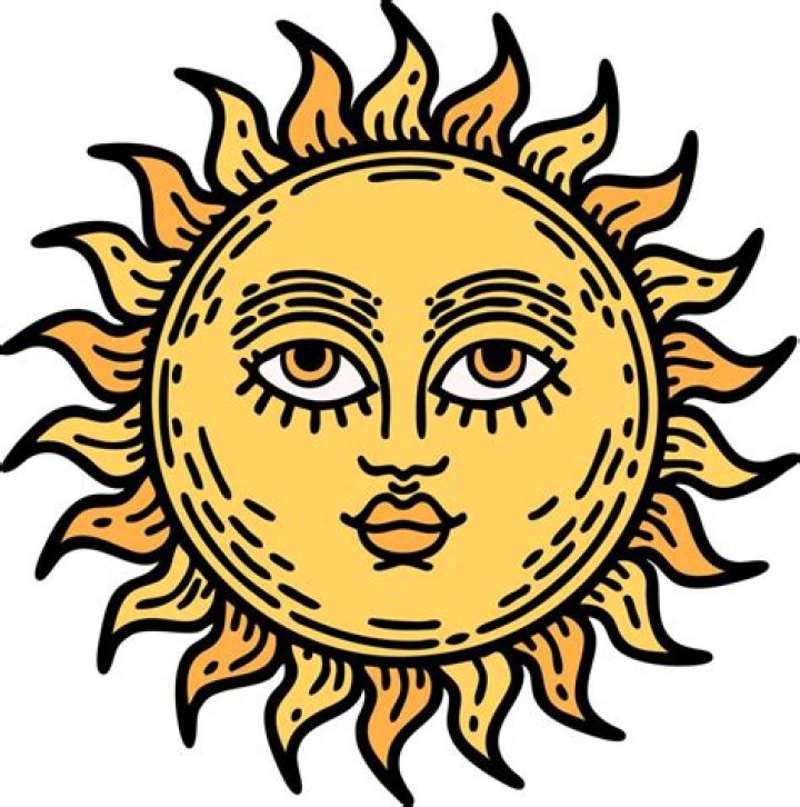 sun with face