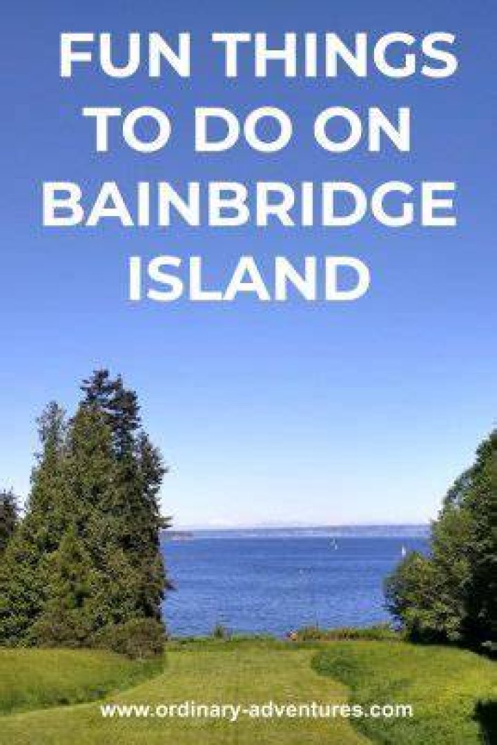 things to do in bainbridge island without a car