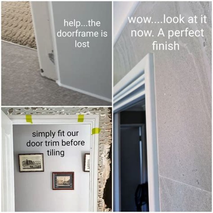 tile around door frame
