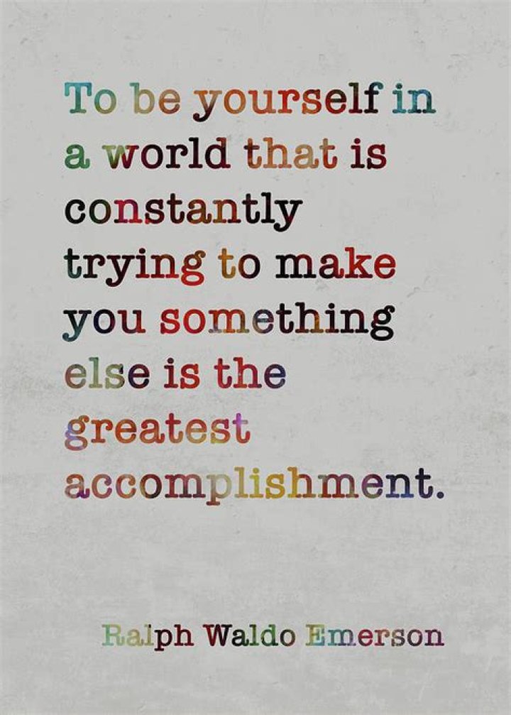 to be yourself in a world quote