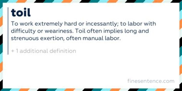 toil meaning