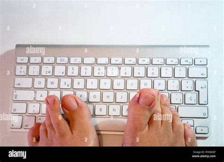 typing with feet