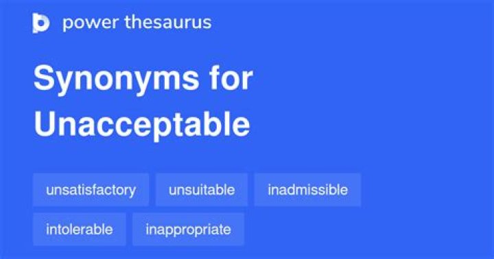 unacceptable synonym