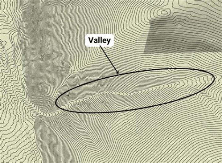 valley contour lines
