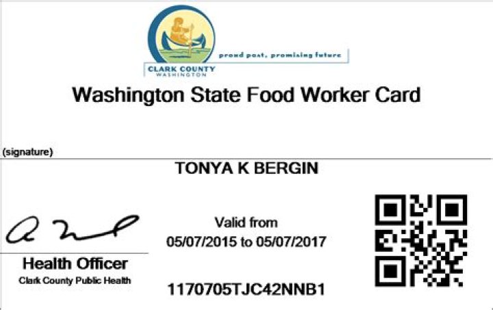 washington state food handlers card