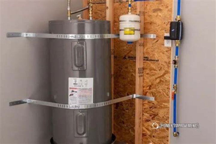 water heater double strapped