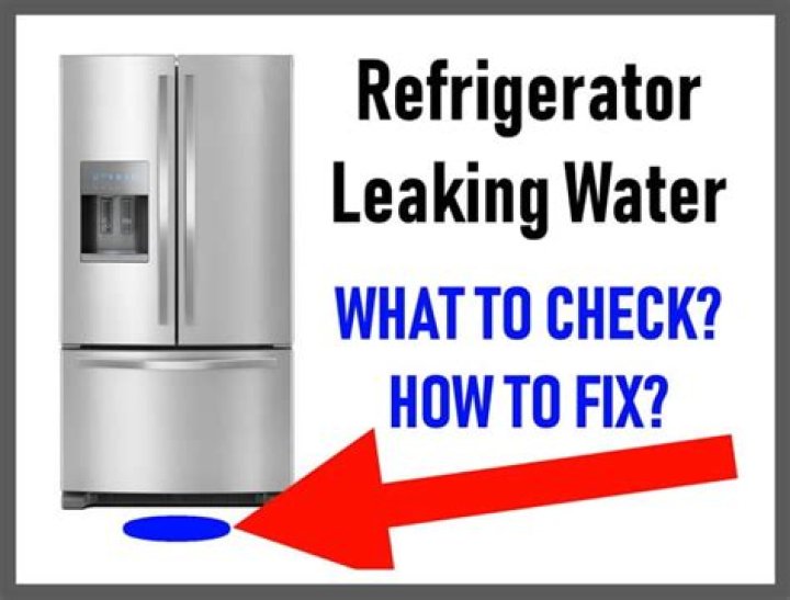 water pooling in bottom of fridge