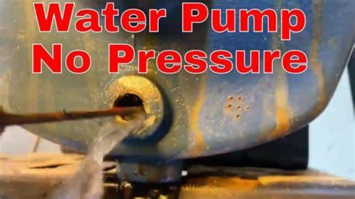 well pump won t build pressure