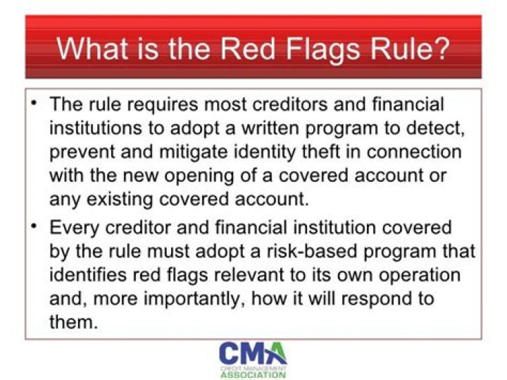 What are Red Flag Rules healthcare