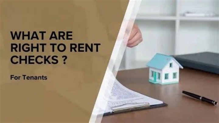 What are right to rent checks