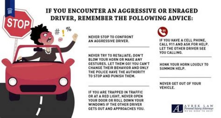 What are the best ways to avoid an aggressive driver