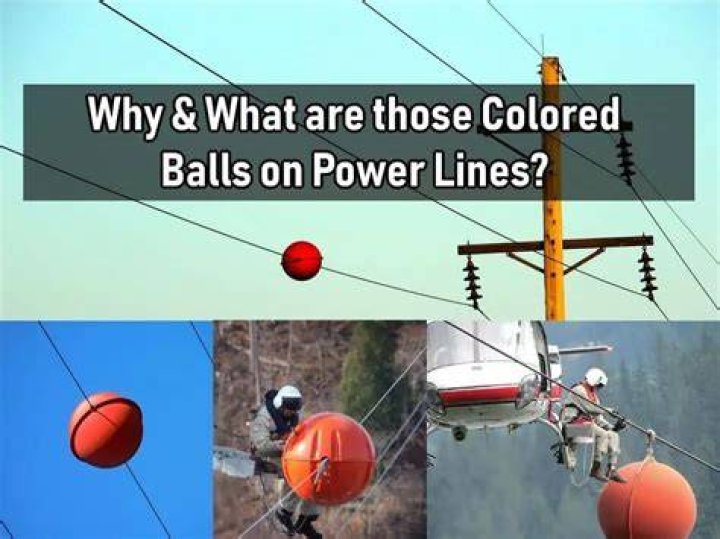 what are the colored balls on power lines