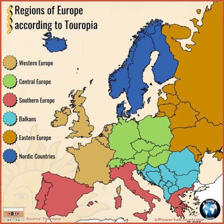 what are the four sea regions in europe?