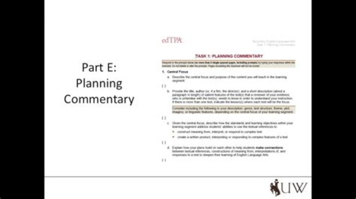 What are the parts of the edTPA
