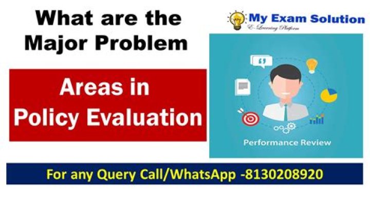 What are the types of policy evaluation