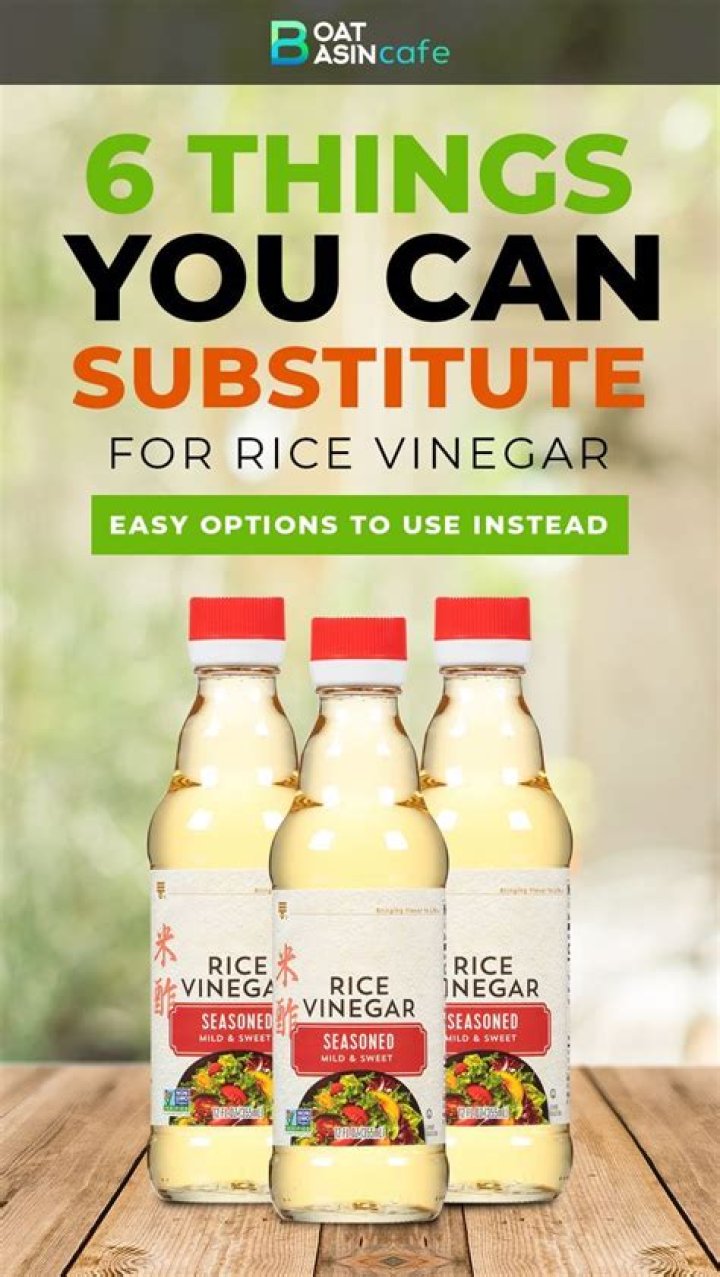 What can I use instead of rice wine vinegar
