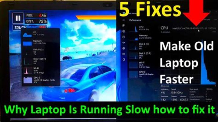 What can make a laptop run slow?
