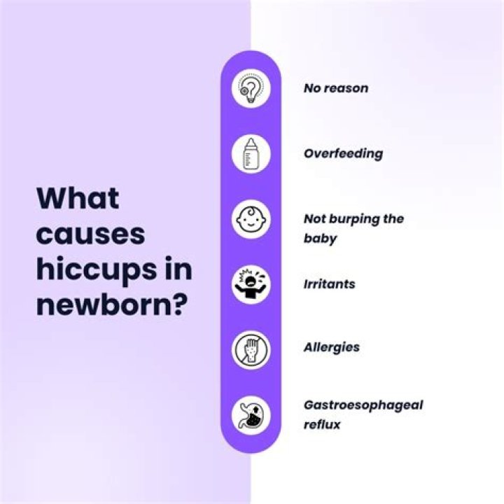 what causes hiccups in breastfed newborns