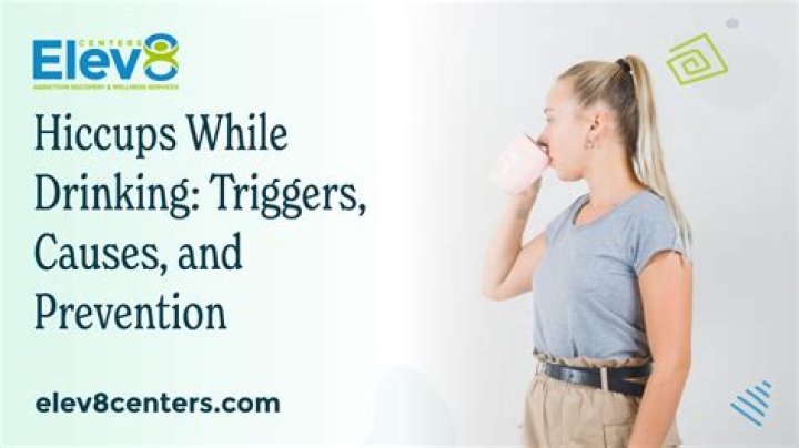 what causes hiccups when drinking