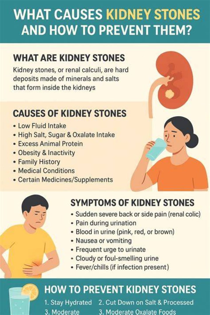 what causes kidney stones and how to prevent them