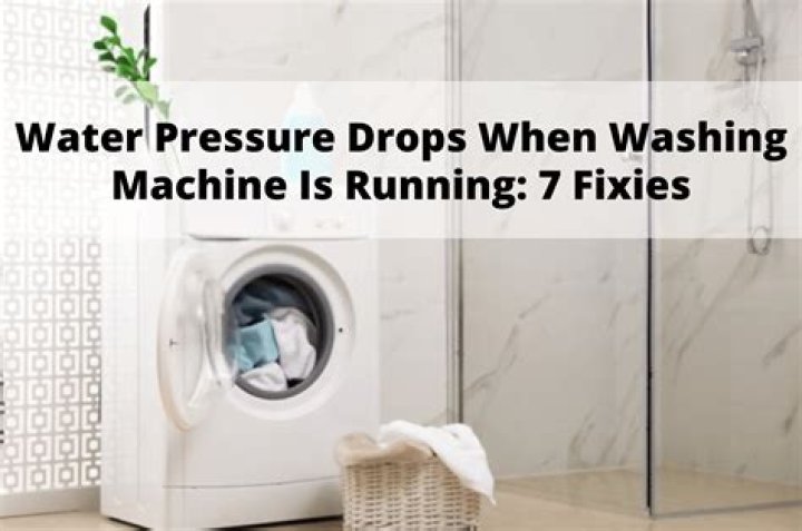 What causes low water pressure in a washing machine
