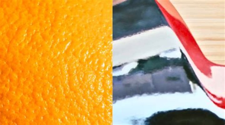 what causes orange peel when painting