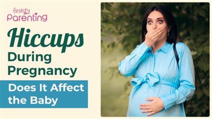what causes random hiccups during pregnancy