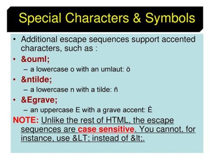 What characters must be escaped in XML?