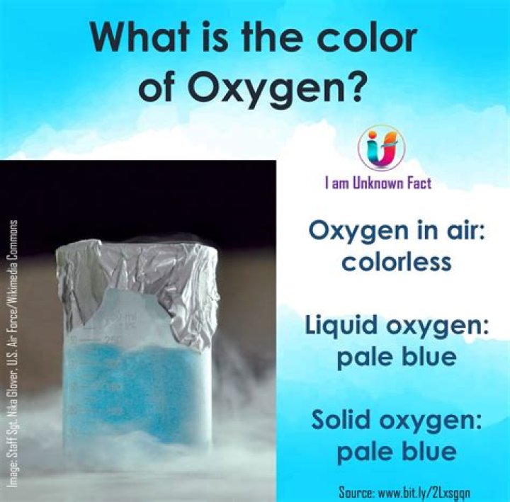 what color is oxygen