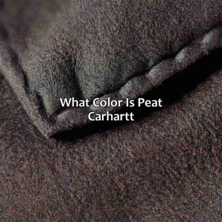 What color is peat