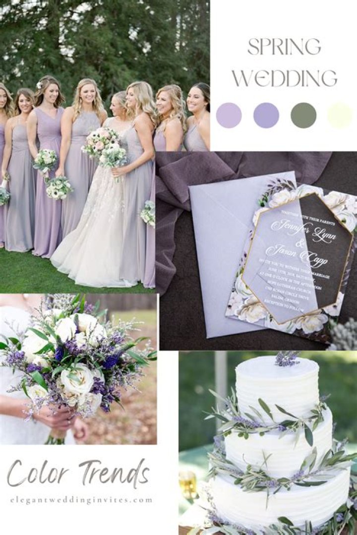 What color matches lilac for a wedding