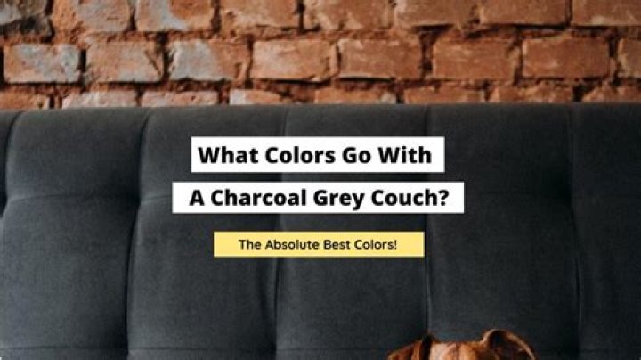 what colors go with charcoal grey couch
