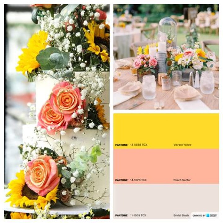 what colors go with sunflowers