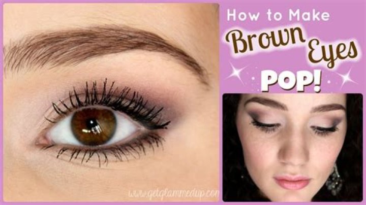 what colors make brown eyes pop