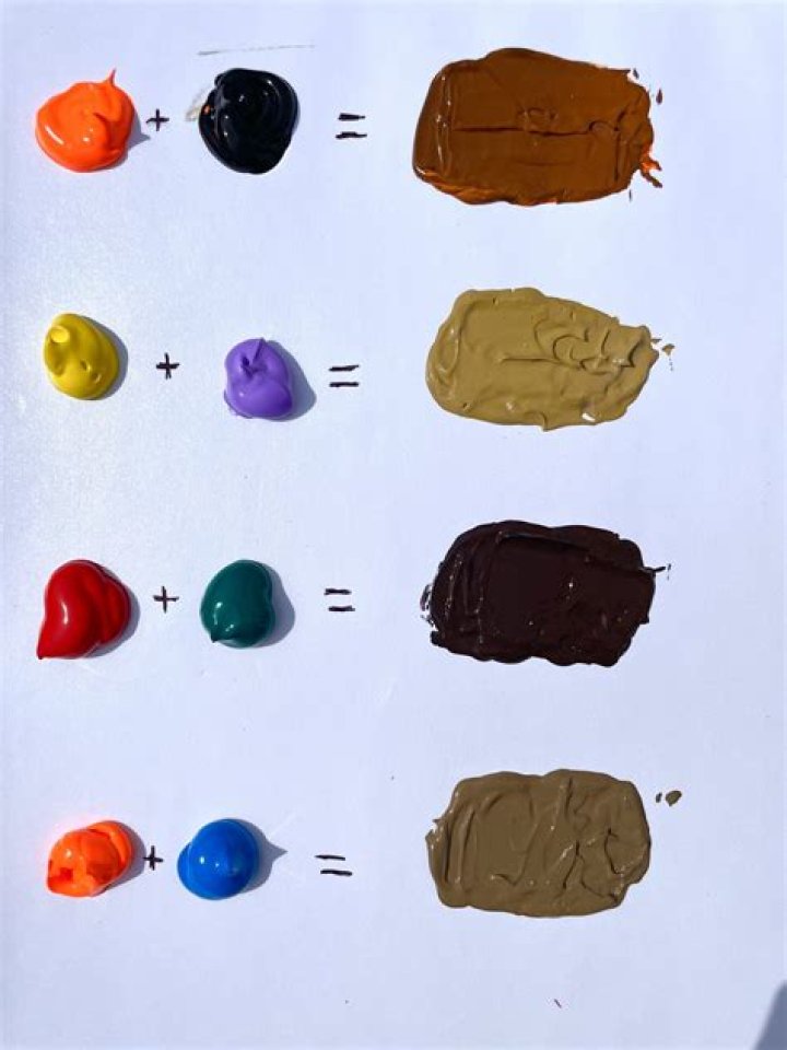 what colors make brown royal icing