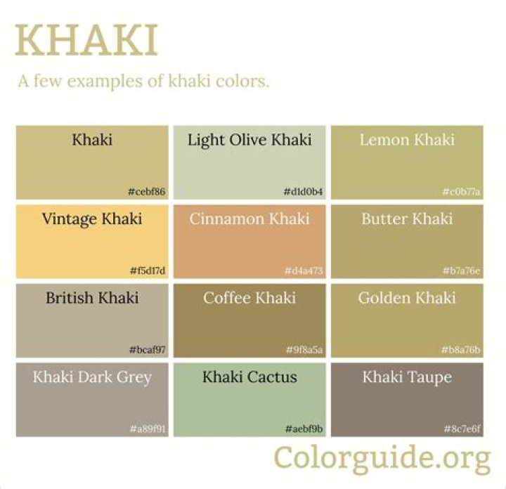 what colors make khaki brown