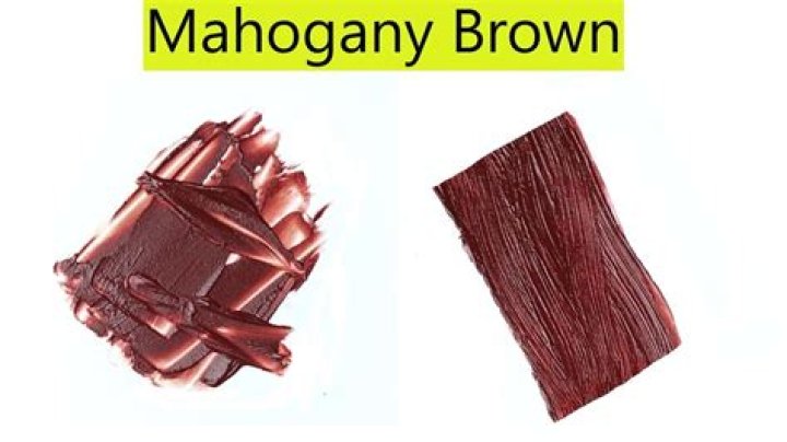 what colors make mahogany brown
