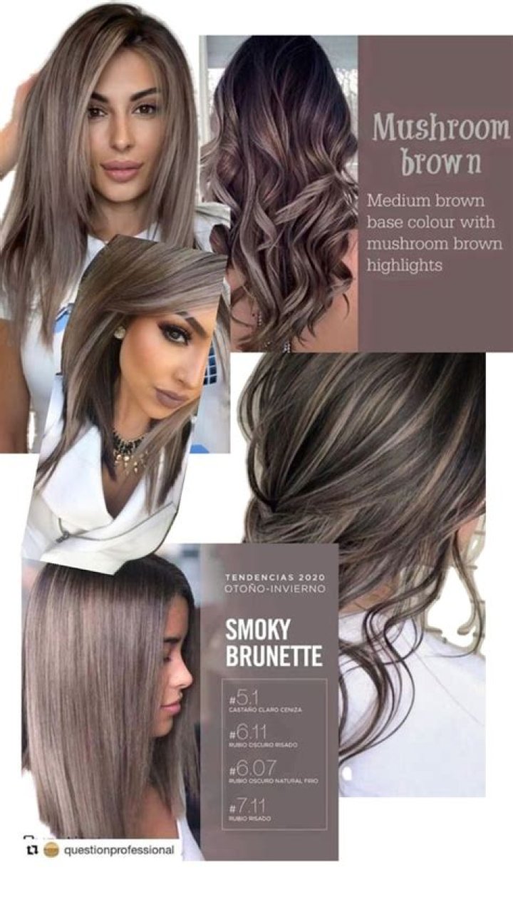 what colors make mushroom brown hair