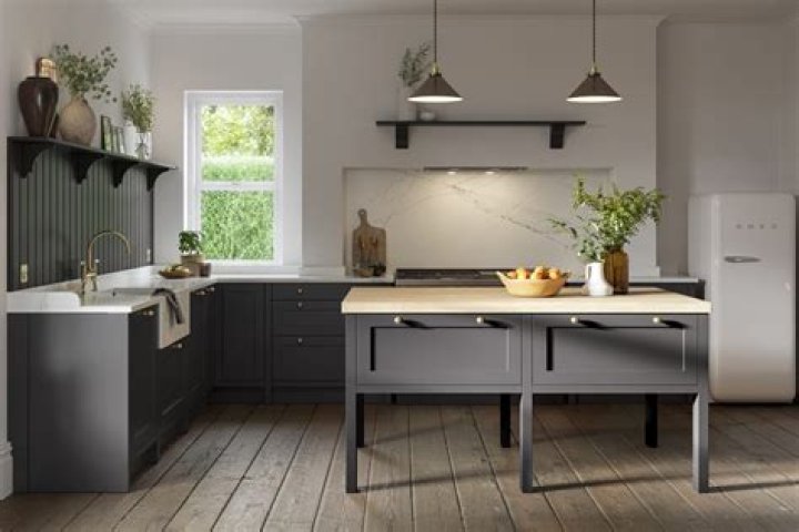 what colour goes with grey kitchen units
