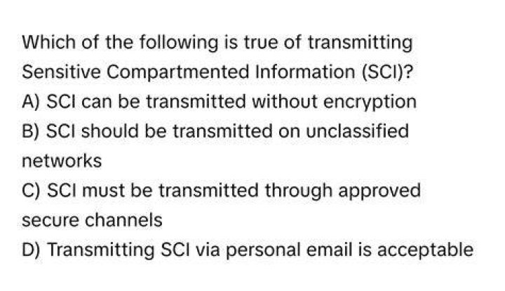 what describes how sensitive compartmented information is marked quizlet