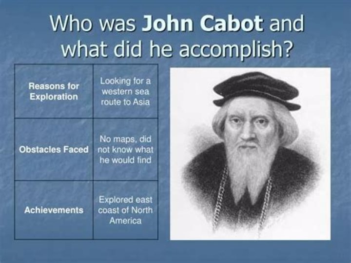 what did john cabot accomplish