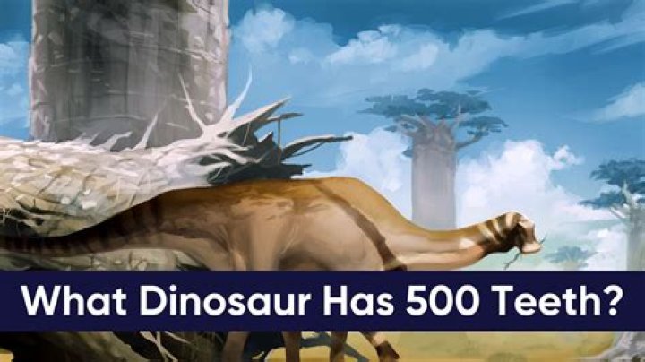 what dinosaur has 500 teeth called