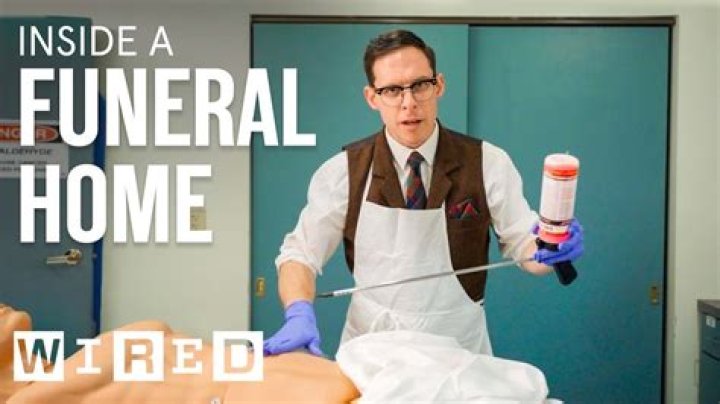 what do funeral homes do with the blood from dead bodies