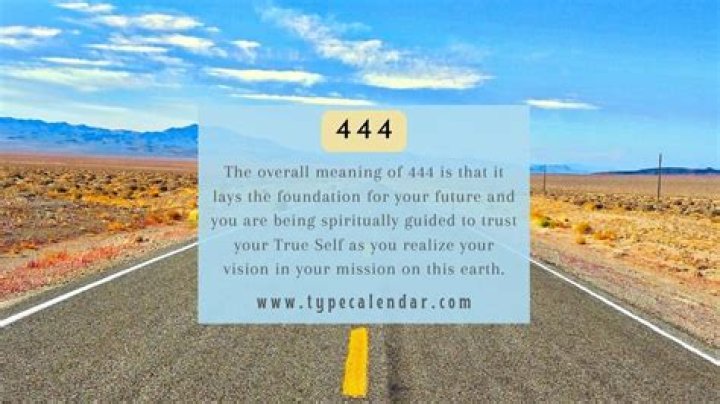 what does 444 mean biblically